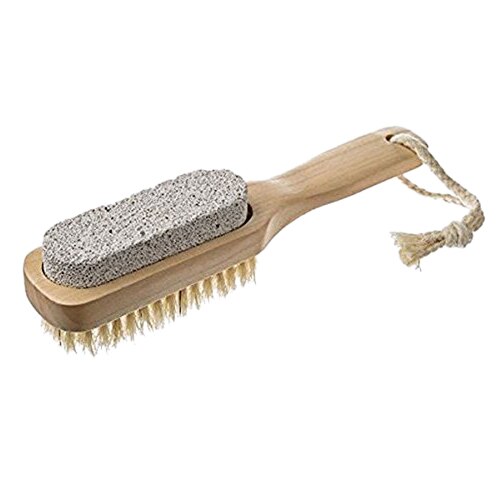 Natuurlijke Wilde Zwijnen Borstel Douche Borstel Puimsteen Voetenbad Hout Kleur