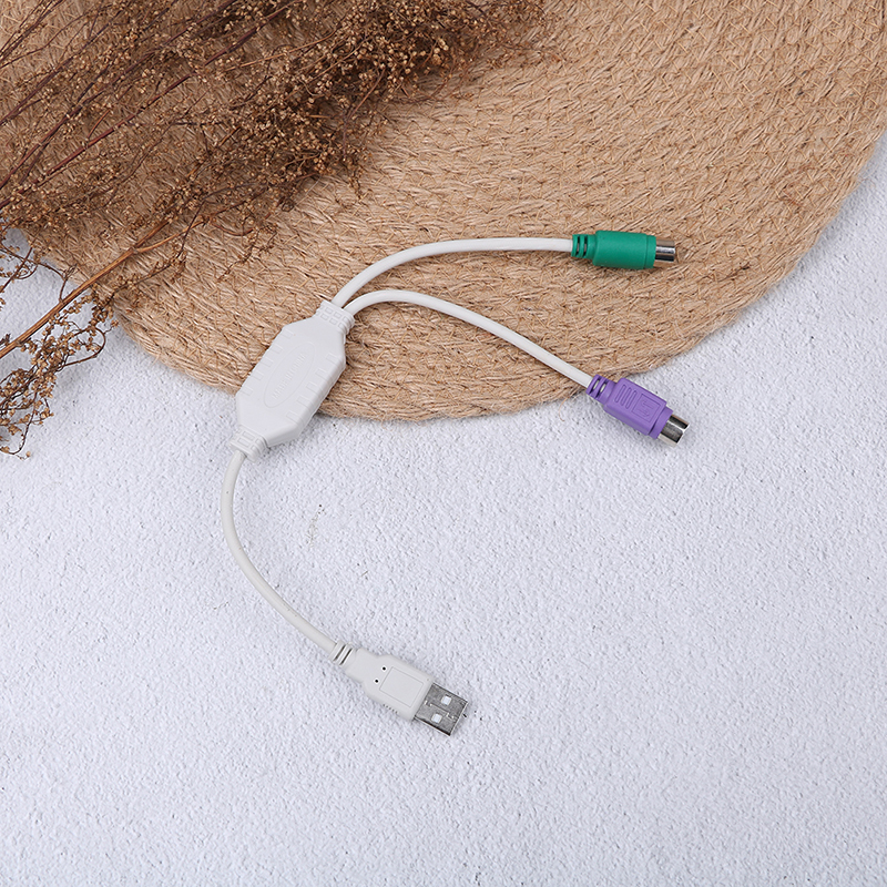 1 stk til tastatur mus han til hun kabel adapter konverter brug usb til  ps2 ledning konverter adapter