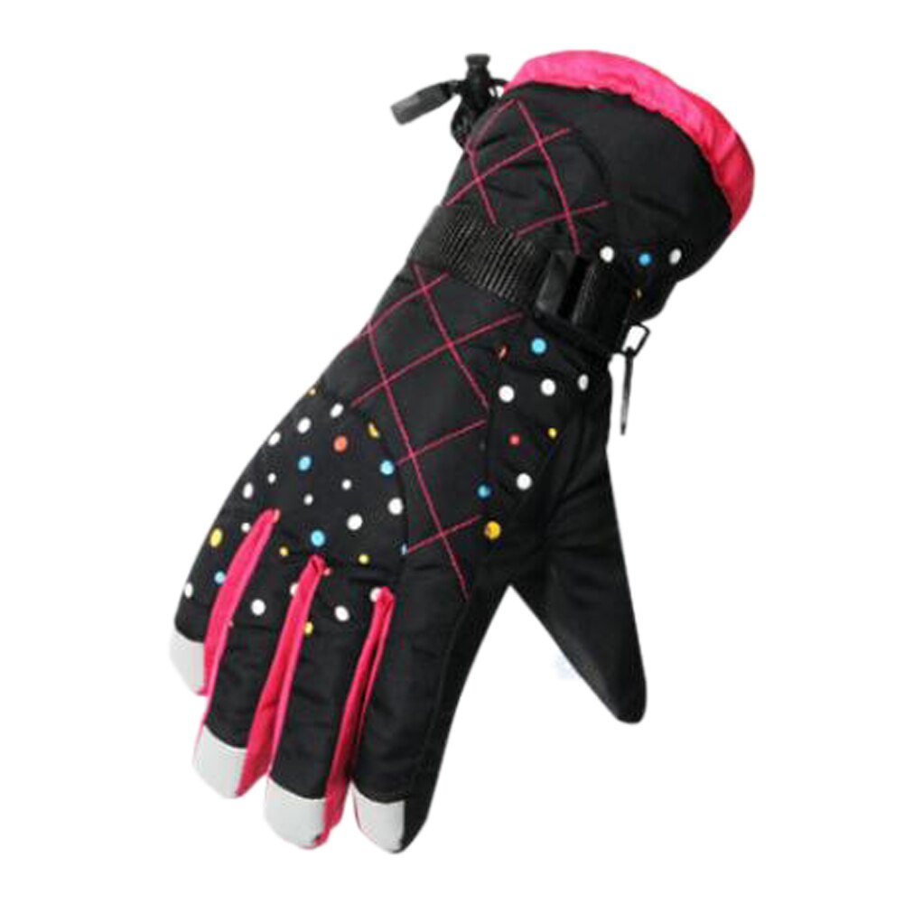 2022 Women Gloves Girls Winter Ski Gloves Snowboard Snowmobile Motorcycle Windproof Warm Full Finger Skiing Gloves