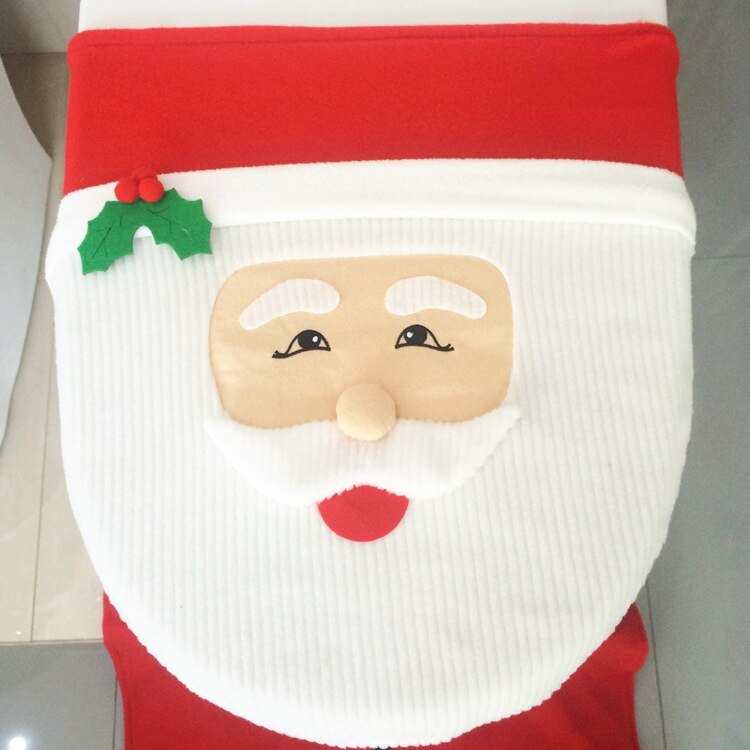 3 stil valg 1 pc snemand toilet sæde dække sød badeværelse toilet låg år xmas juledekoration: Santa