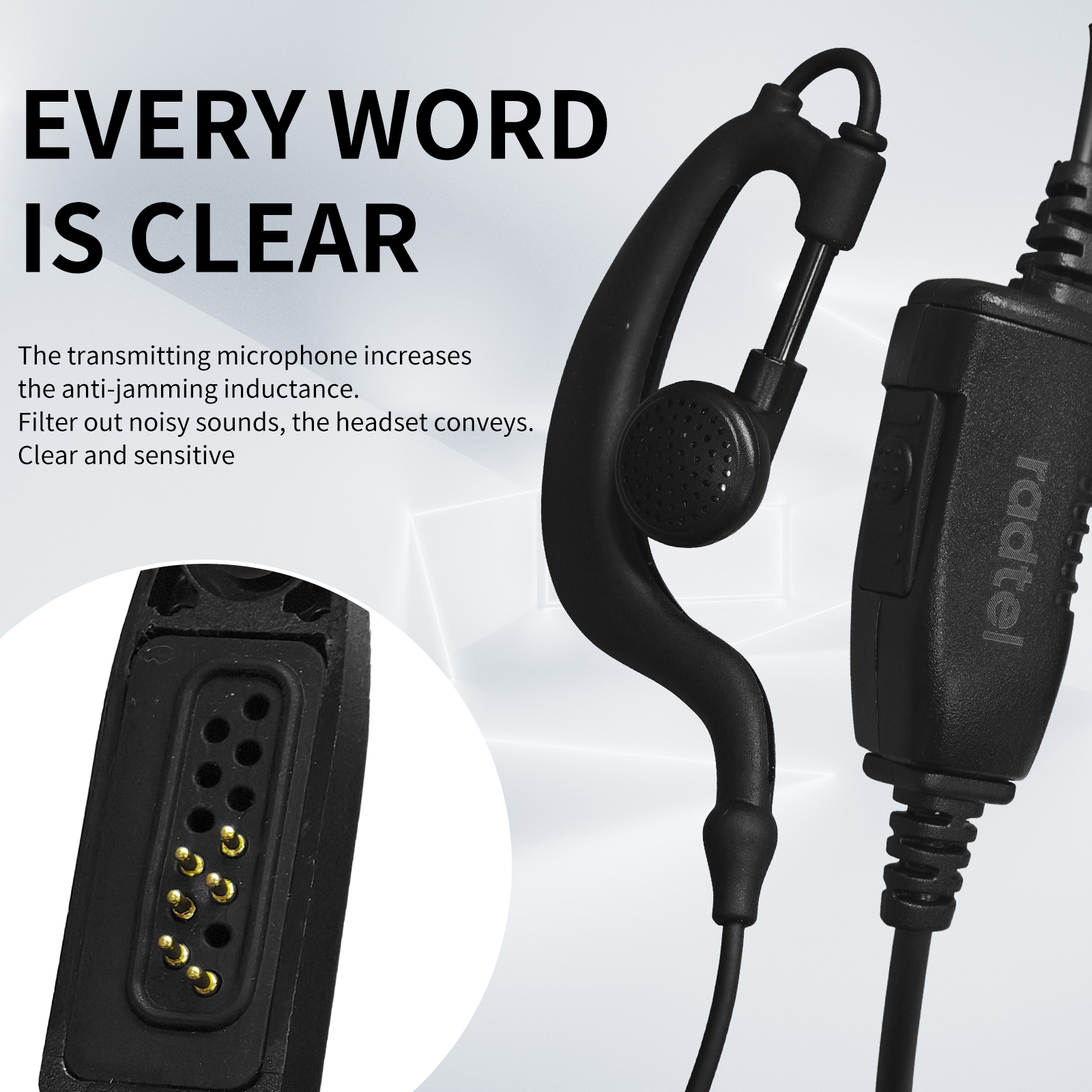 Oortelefoon Oortelefoon Headset voor Radtel RT-880 UV-98 plus Two Way Radio Walkie Talkie met PTT Mic