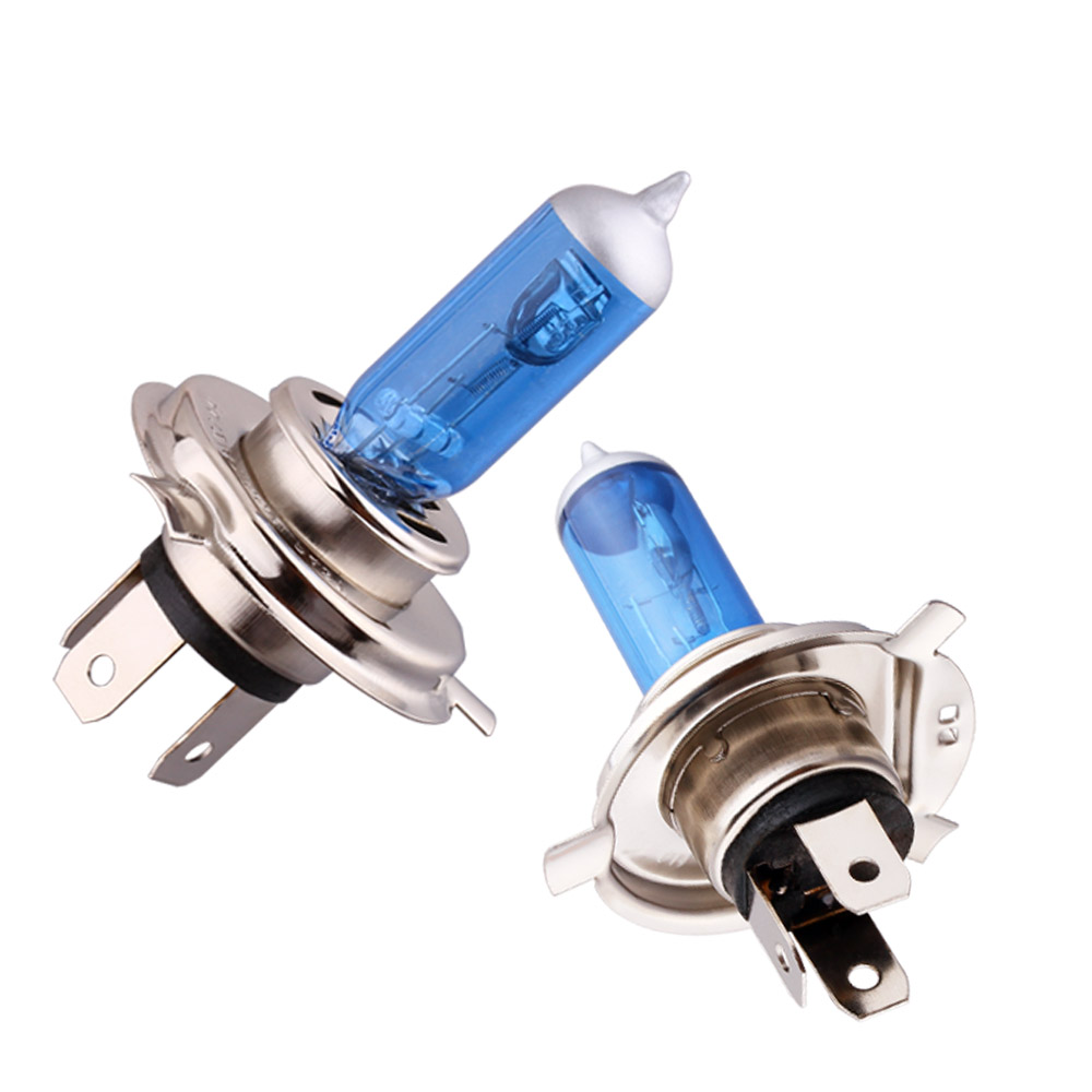 10pcs H4 Halogen Bulb 55W 12V Super Bright Car Headlight Lamp Fog Lights High Power Auto Light Bulbs 5000K White