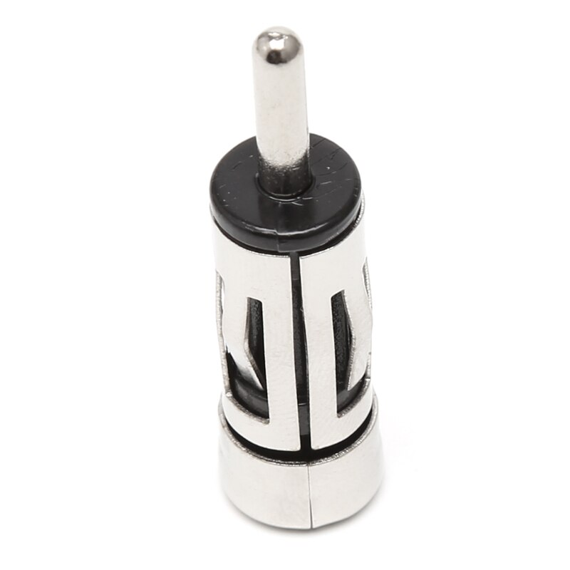 0.9*4Cm Auto Voertuigen Radio Stereo Iso Naar Din Zilver Antenne Antenne Mast Adapter Connector Legering Antenne plug
