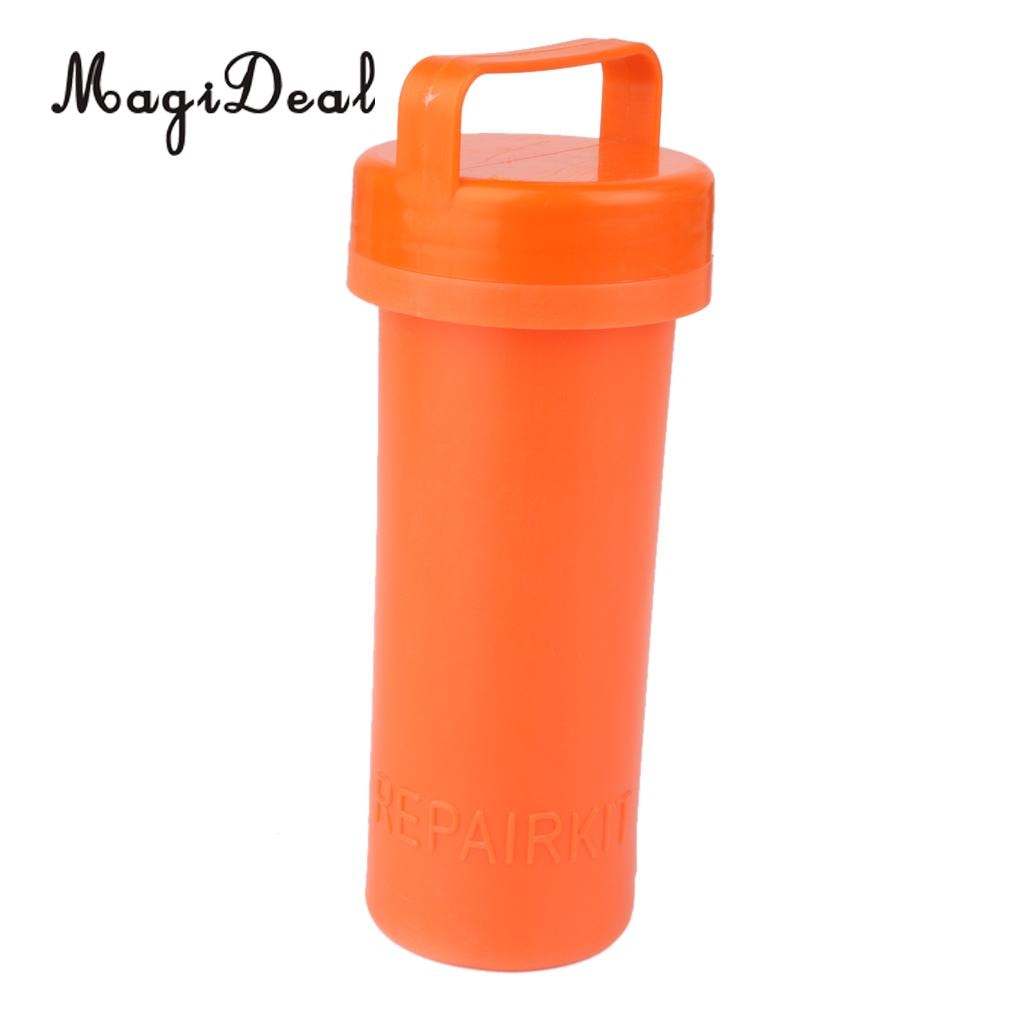 Magideal Marine Duurzaam Pvc Reparatie Kit Container Emmer Voor Kajak Opblaasbare Rubberboot Oranje Vissen Yacht Rubberboot Accessoires