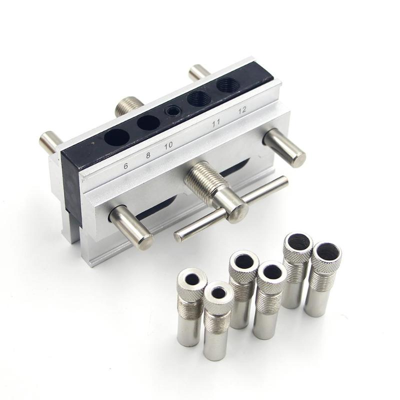 Woodworking Vertical Hole Punch Locator Puncher Doweling Jig Drill Guide
