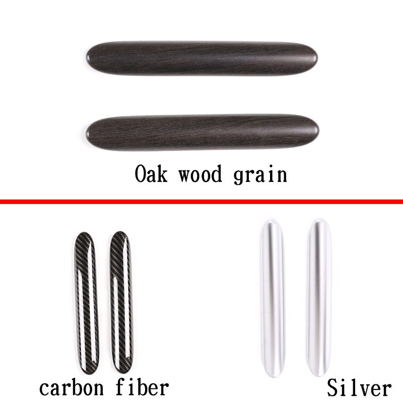 auto accessories For Land Rover Defender 110 130 ABS Oak Grain Car Rear Handle Decoration Strip Cover stickers car goods
