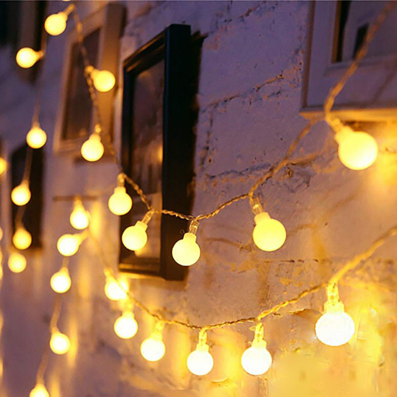 10M 6M 3M 1,5M Batterie Power Ball LED Lichterketten Girlande Lichter Außen Lampe Hochzeit Garten lichterkette Weihnachten Dekoration