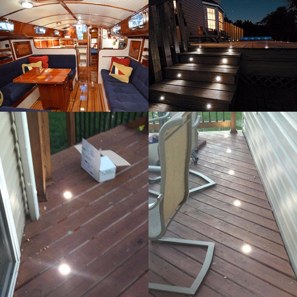QACA Außeneinbau Lampe Niederspannungs FÜHRTE Deck Beleuchtung Edelstahl Wasserdichte B108