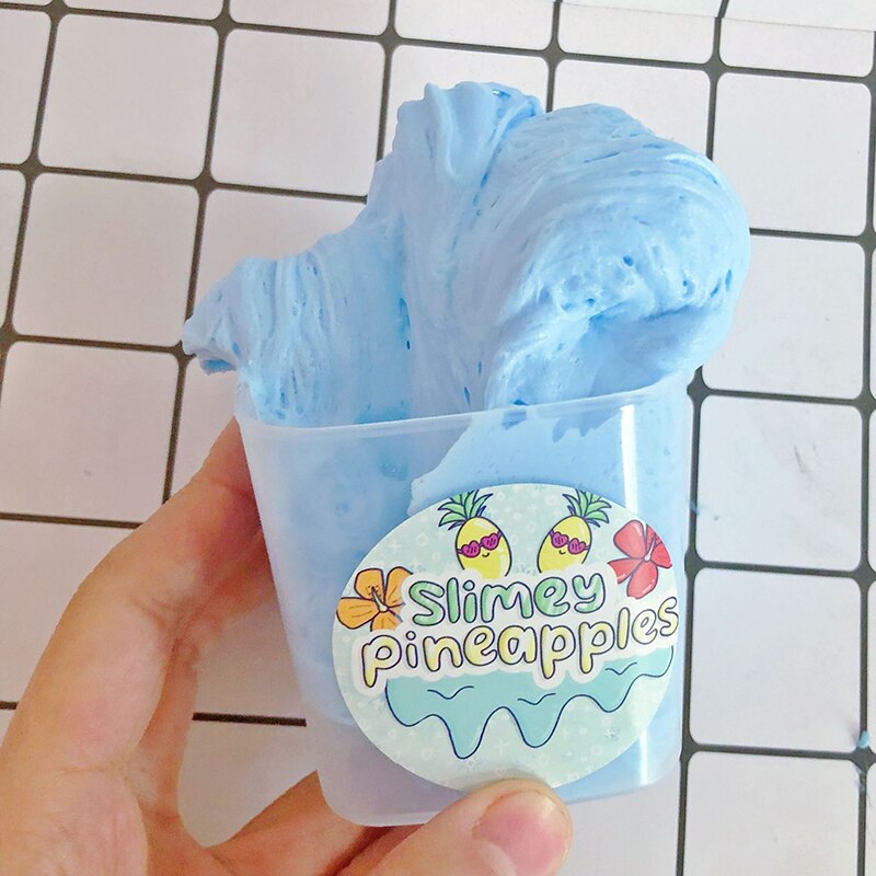 Pegamento de espuma grande para limo esponjoso, adornos de mantequilla, nube, plastilina de aire ligera, juguetes, aditivos de arcilla polimérica para Kit Lizune