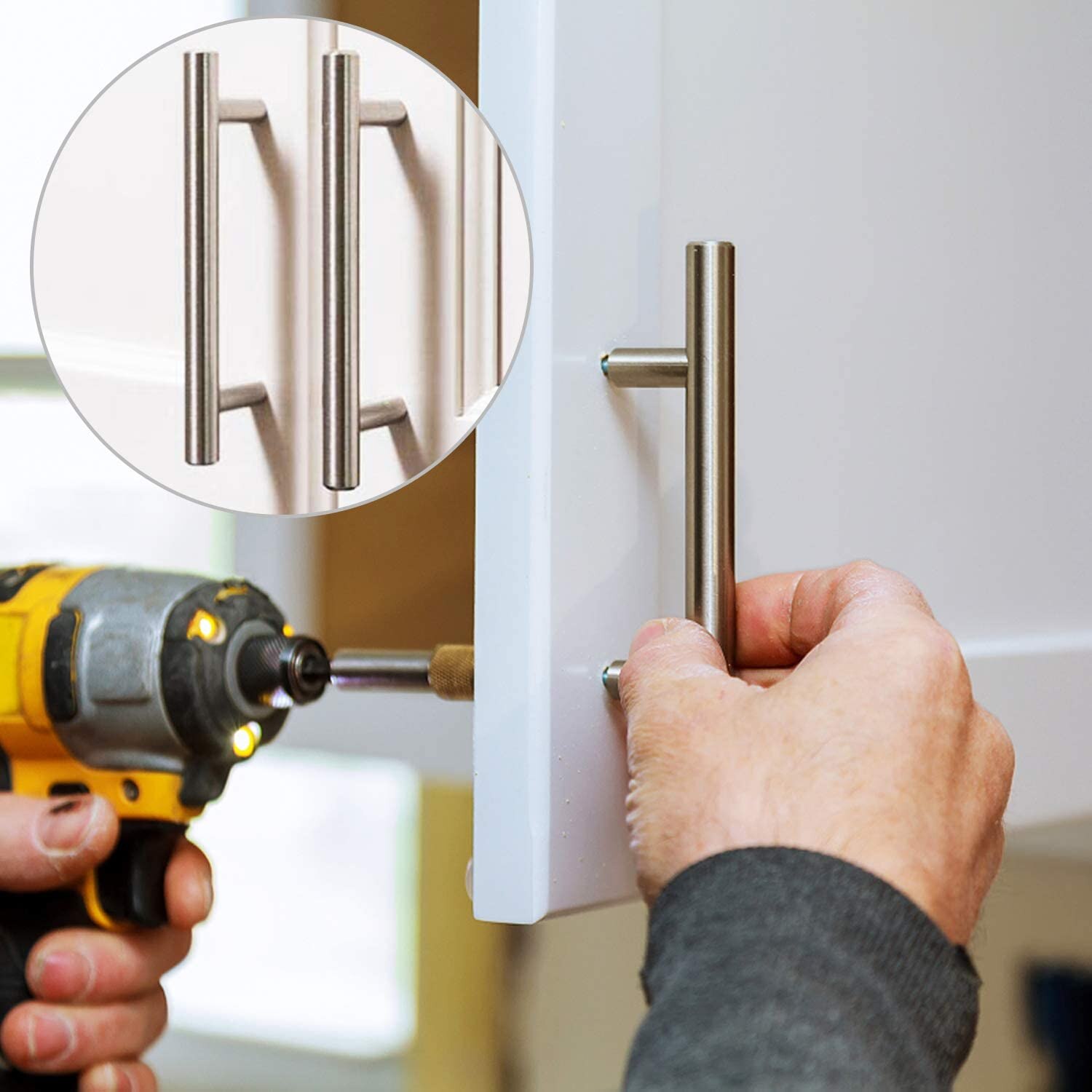 8 PCS Gold Silver Handles Resin Tray Molds Handles Epoxy Tray Handles Hardware Stainless Steel for Silicone Serving Tray Handles