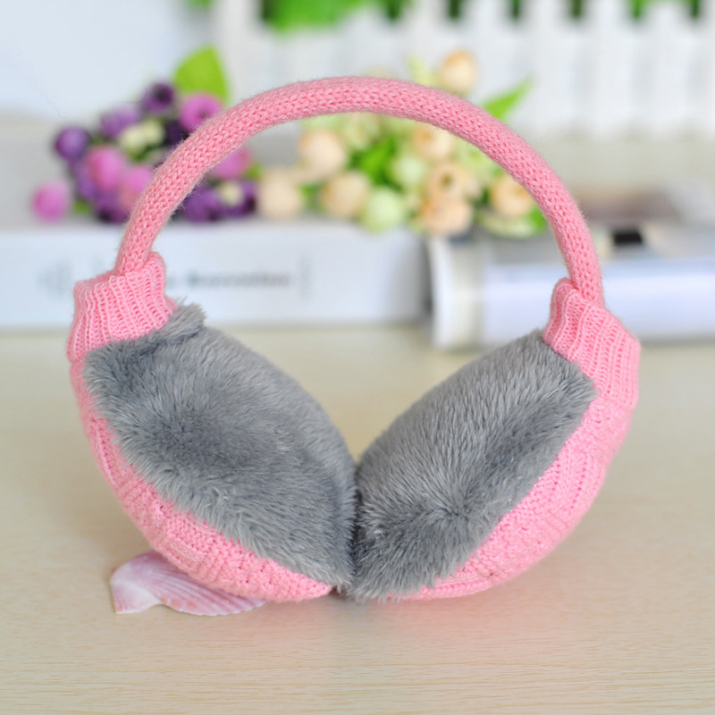 Nuevos auriculares de mujer de felpa orejeras para invierno, cálidos auriculares con manguitos para mujer y hombre