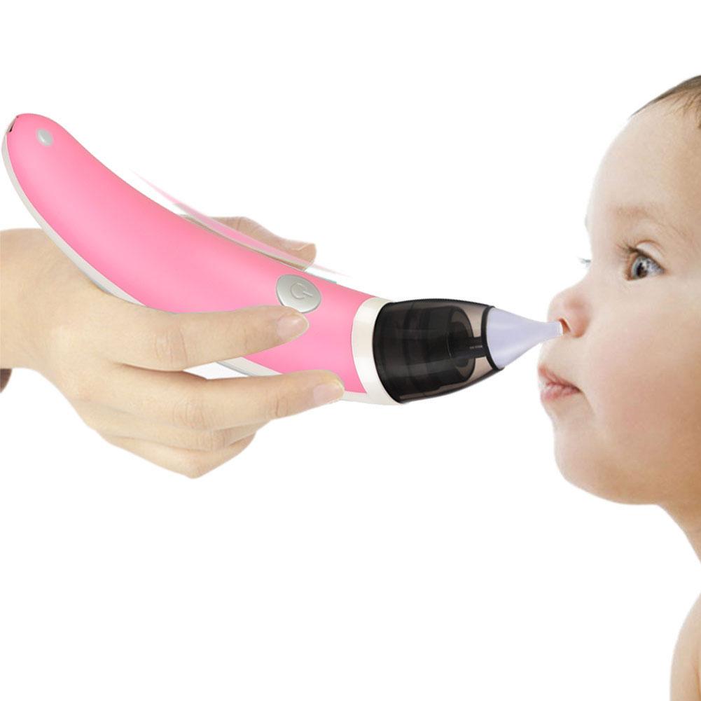 Ear Wax Cleaner Painless Powered Safety Cordles Electric Cleaning Tool Silicone Nozzle Head for Babies Adults: Pink