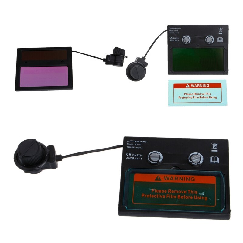 Lashelm Zonne-energie Auto-verdonkert Kap Met Verstelbare Schaduw Bereik 4/9-13 Voor Arc Lasser Masker Flaming