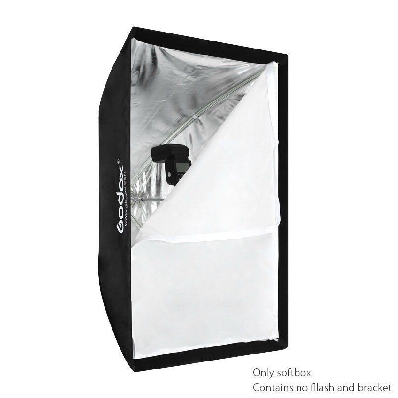Godox – parapluie Photo rectangulaire, 60x90, 60x90cm, Softbox, réflecteur, diffuseur, Flash