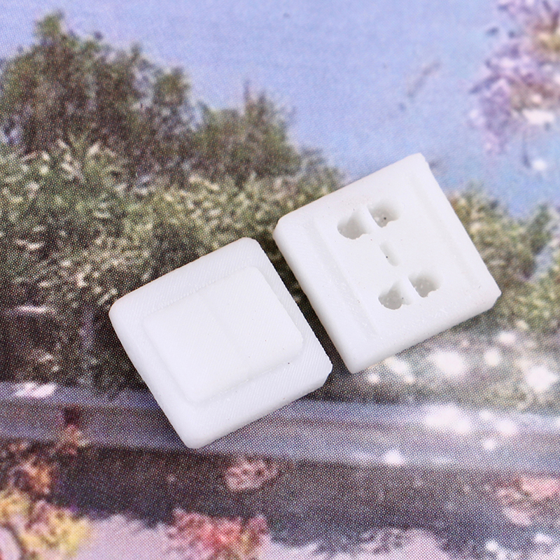 1 impostato mini interruttore presa modello 1:12 casa delle bambole decorazione della casa giocattolo scena puntelli interruttore presa modello giocattoli decorativi fai da te