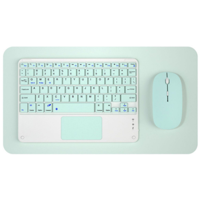 Bluetooth Toetsenbord Touch Toetsenbord Draadloze Touchpad Is Gebruikt Voor Toetsenbord En Muis Combinatie Van Mobiele Telefoon Tablet Computer.: Green
