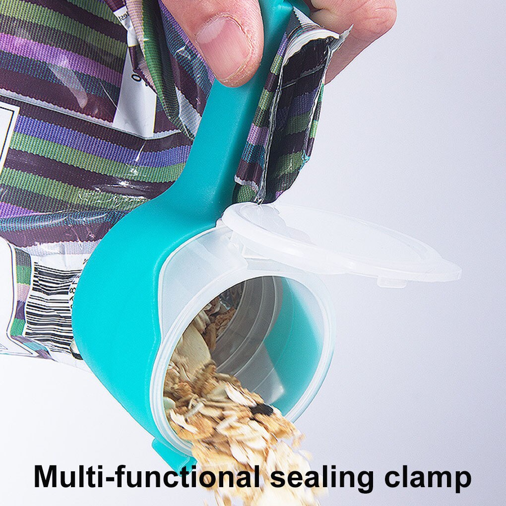 Plastic Bag Sealing Clip Food Saver with Discharge Nozzle Moisture-proof Snack Clamp Kitchen Tool