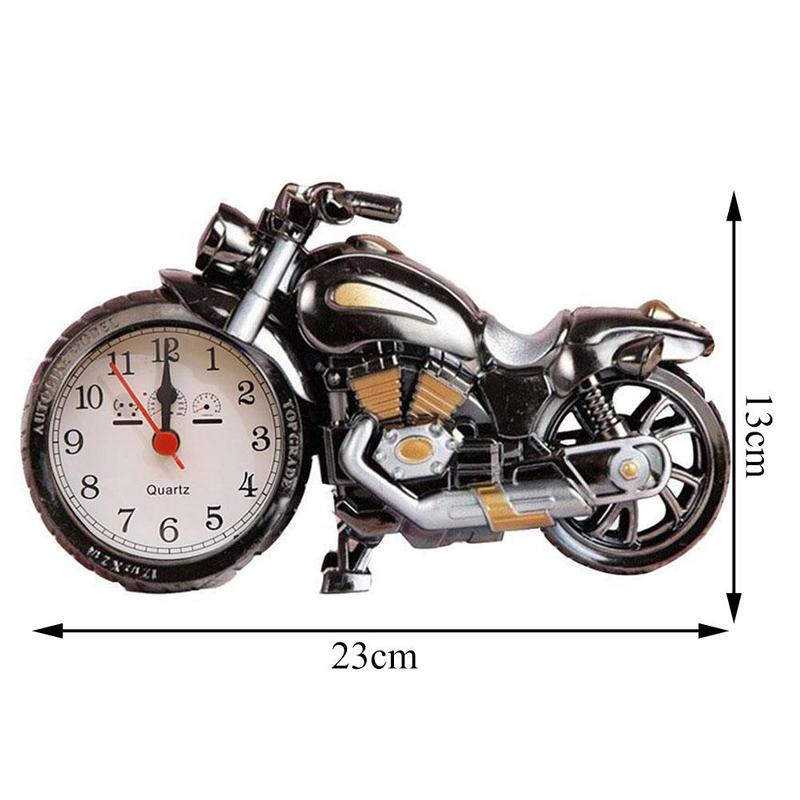 Motorcycle Alarm Clock Motorbike Pattern Clock Desk Birthday Home Clock Cool H3N4