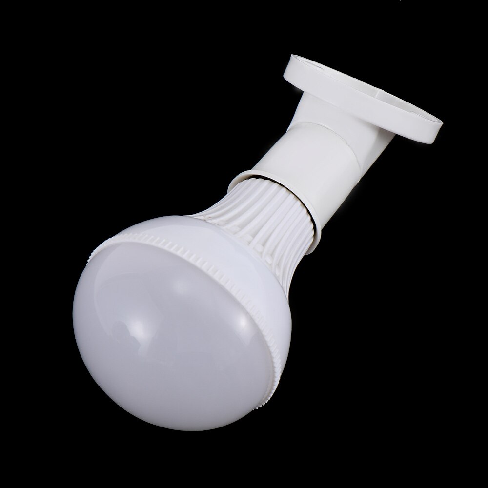 E27 Lamp Base Socket 45 Degree Angle Oblique Screw Plastic Light Bulb Base Wall Lamp Holders Adapter Converter AC 250V