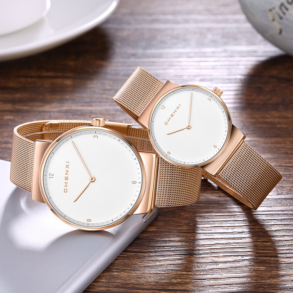 CHENXI relojes de mujer moda couple montre-bracelet minimaliste montre-bracelet pour hommes relogio feminino femmes montres à quartz hodinky