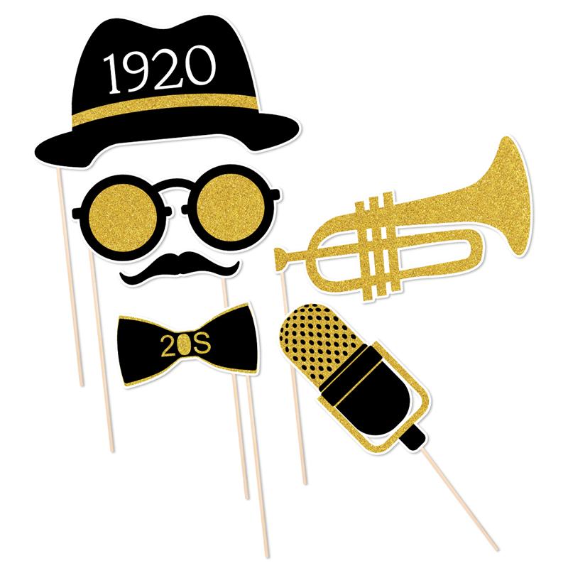 Amosfun 20PCS Funny 1920s Party Supplies for Decoration