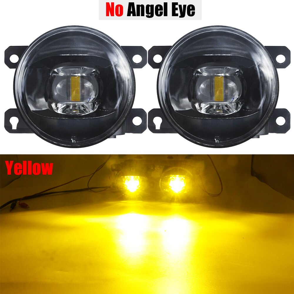 Samochód anioł oko światło przeciwmgielne 30W 8000lm doprowadziło DRL lampa przeciwmgielna 12V dla Subaru leśniczy WRX STI chory Impreza BRZ XV spuścizna Justy Levorg: żółty