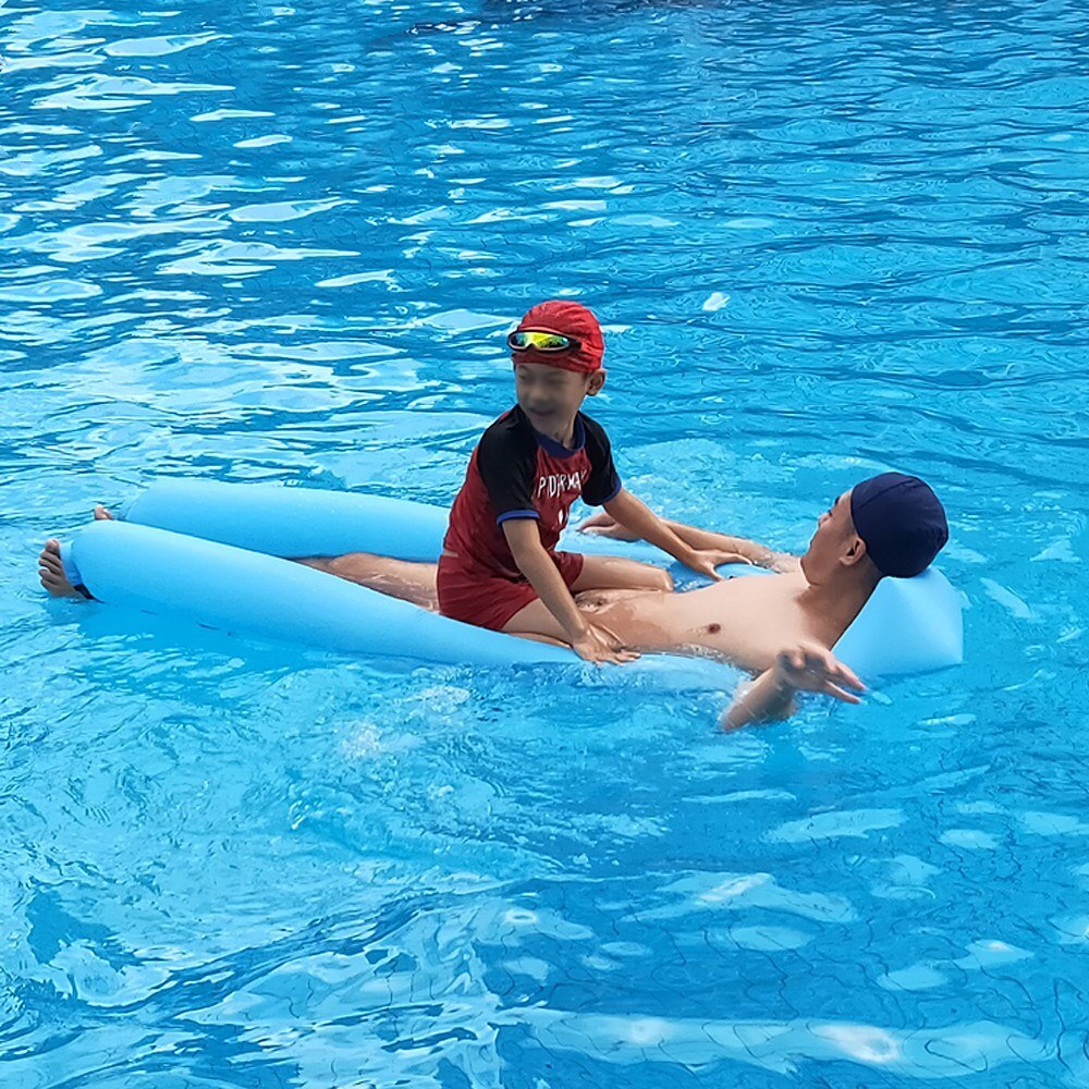 Inflatable Floating Lounger Portable Pool Float Bed Swimming Pool Sea Inflating Recliner