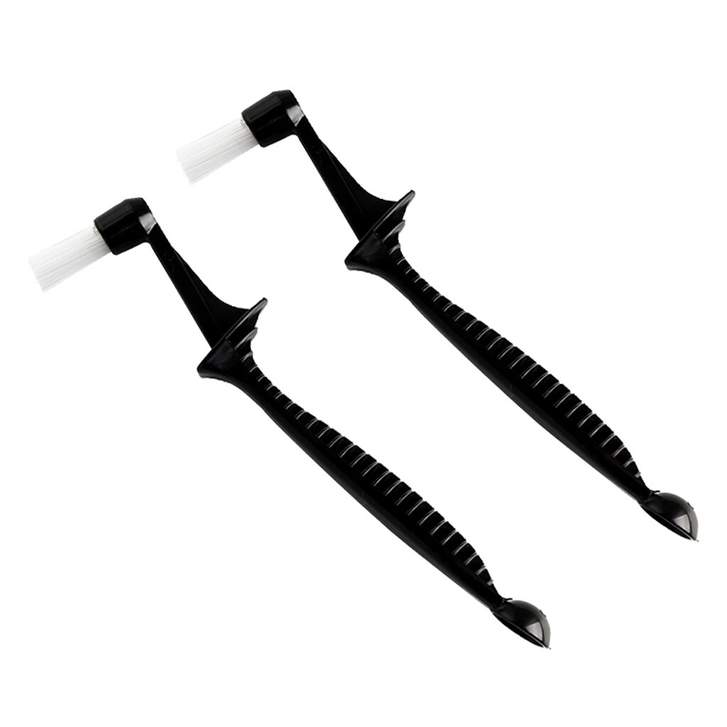 2Pcs Coffee Machine Brush Cleaner Nylon Espresso Brush with Spoon for Coffee Machine Cleaning Tools