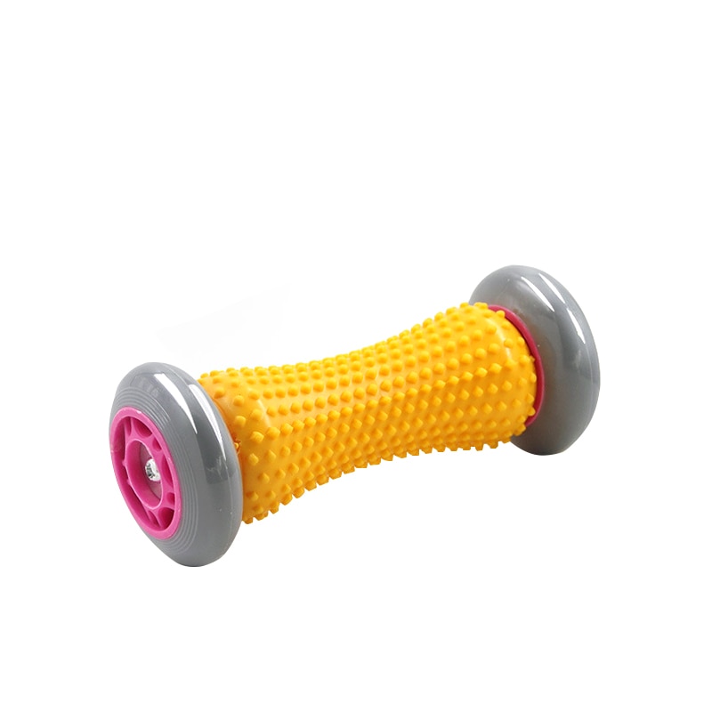 Yoga massager rulle træning colume rollor fitness dyb væv massage øvelse pilates bodybuilding fod foam roller fitness: Orange