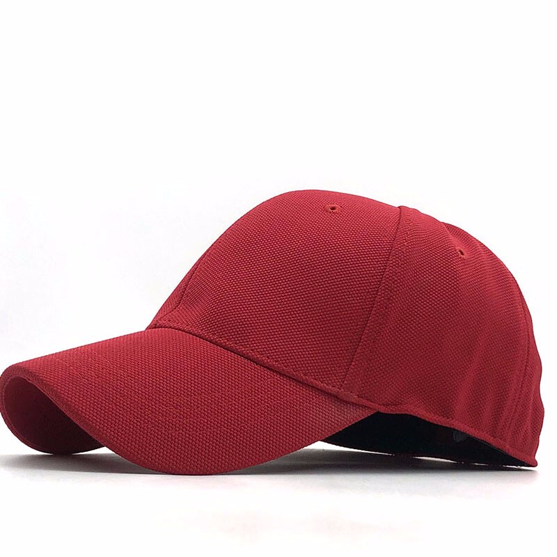 Boné de beisebol masculino, de alta qualidade, chapéus snapback, boné fechado, unissex, gorro para camihoneiros casquette: red
