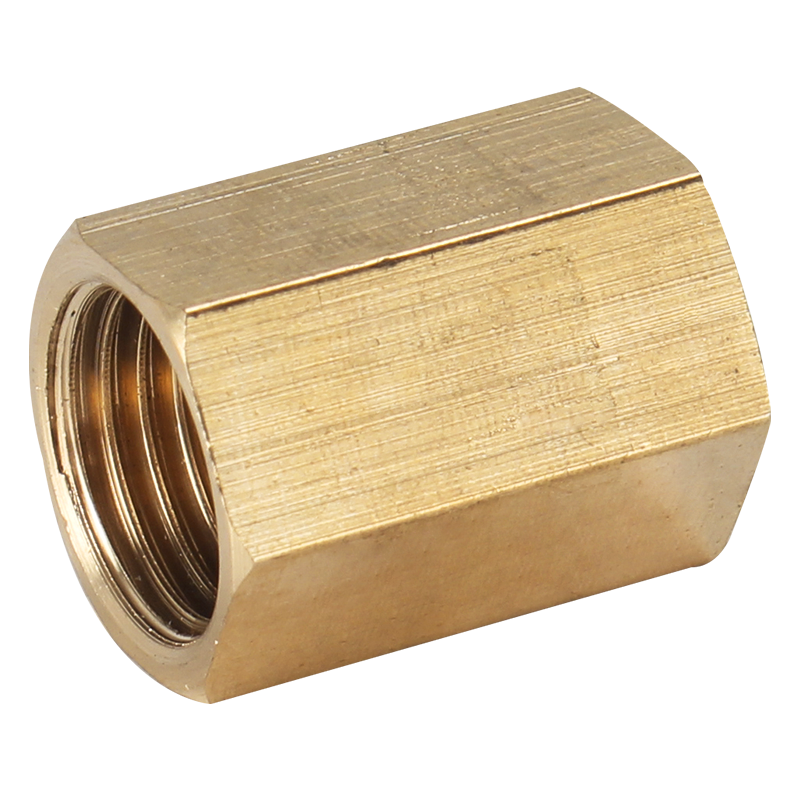 Brass Pipe Fitting Copper Hose Hex Coupling Coupler Fast Connetor Female Thread 1/8&quot; 1/4&quot; 3/8&quot; 1/2&quot; 3/4&quot; BSP For Water Fuel Gas