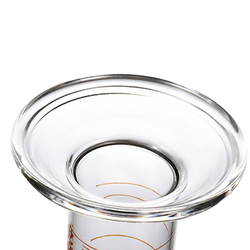 100 ml Plastic Measuring Cylinder Liquid Measuring Tools Compatible with Chemistry Kitchen Thick Glass Transparent