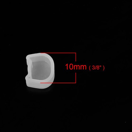 5 pièces hexagone carré tête de chat Silicone moule pour faire soi-même pour la fabrication de bijoux résine époxy moules pour boucles d'oreilles pendentifs faisant des outils blanc: 1