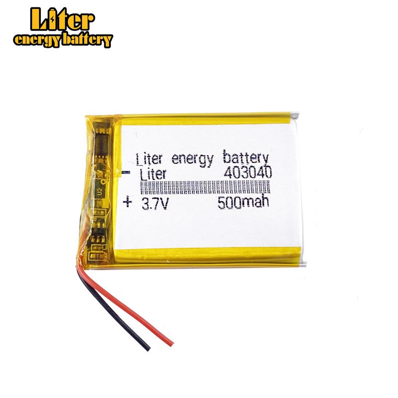 Batteria Agli Ioni di 3.7 V 500mah ai polimeri di Litio 403040 Litro di energia batteria del Ce Fcc Rohs Sds Certificazione di Qualità