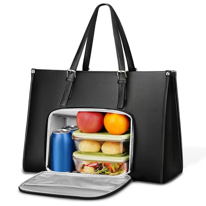 Tote Bag with Lunch Compartment For Women Multi Purpose Insulated Lunch Shoulder bags Durable Waterproof Travel Bag: Default Title