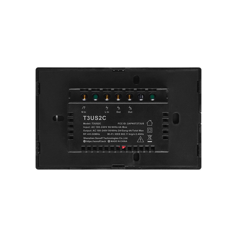 Sonoff-interruptor inteligente TX T0 T2 T3 US, 1, 2, 3 Entradas, Wifi, inalámbrico, de pared, con temporizador, funciona con la aplicación eWelink, Alexa
