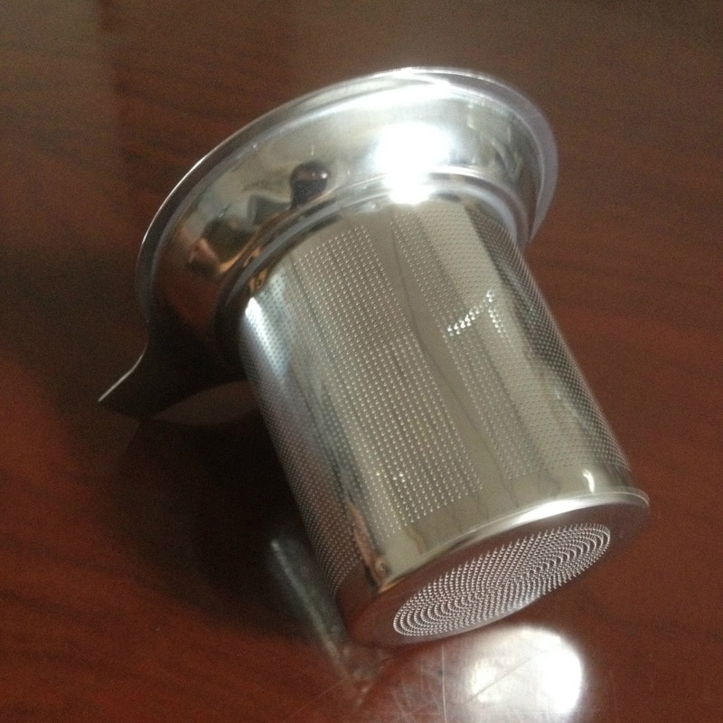 Rustfrit stål finmasket filter te-infusionsmiddel fint til brygning af løs te og kaffe