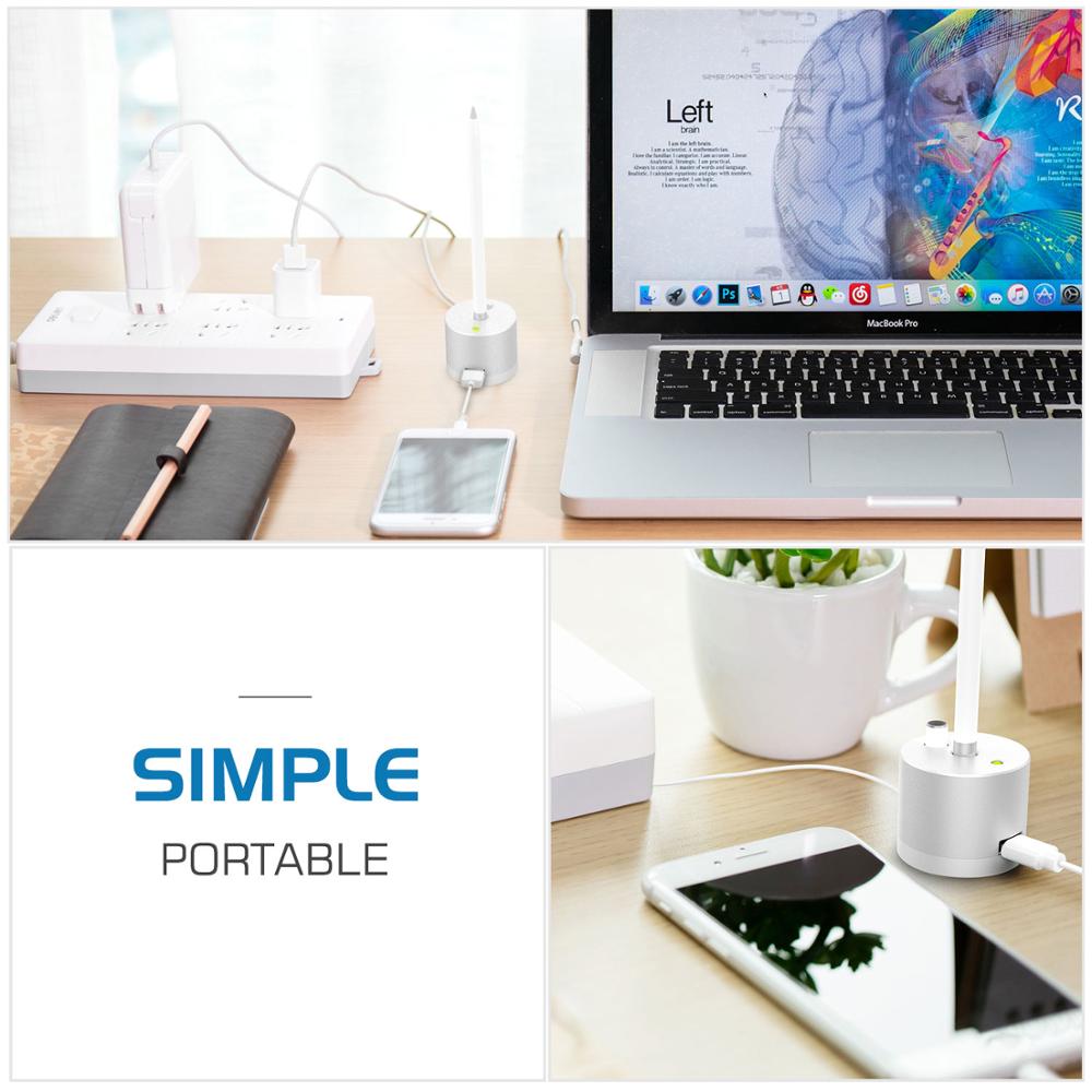 Apple pencil charging for Apple Pencil 1st Gen LED Charge Indicator Charging Stand For iPad 10.2 Pen Aluminum Charger Dock