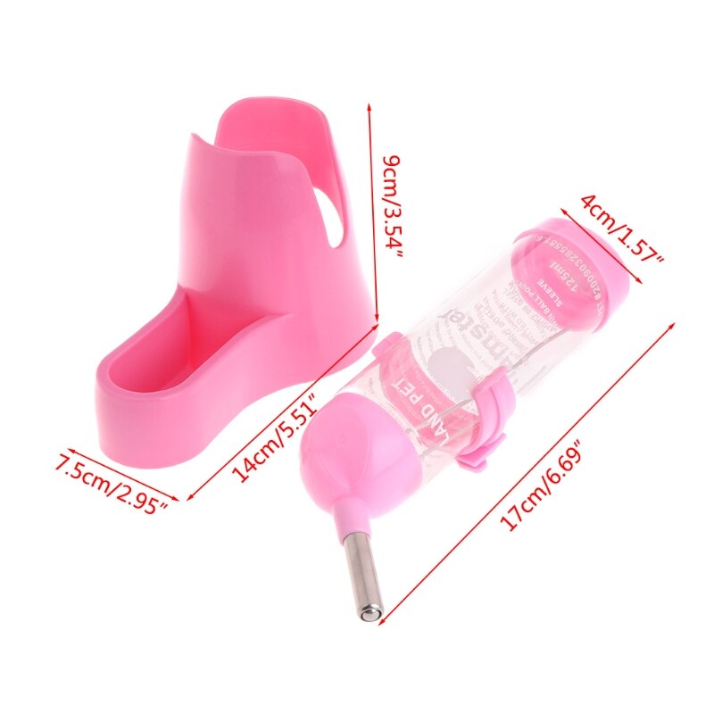 3 in 1 hamster hvile dispenser base hytte mat vann flaske holder lite kjæledyr reir