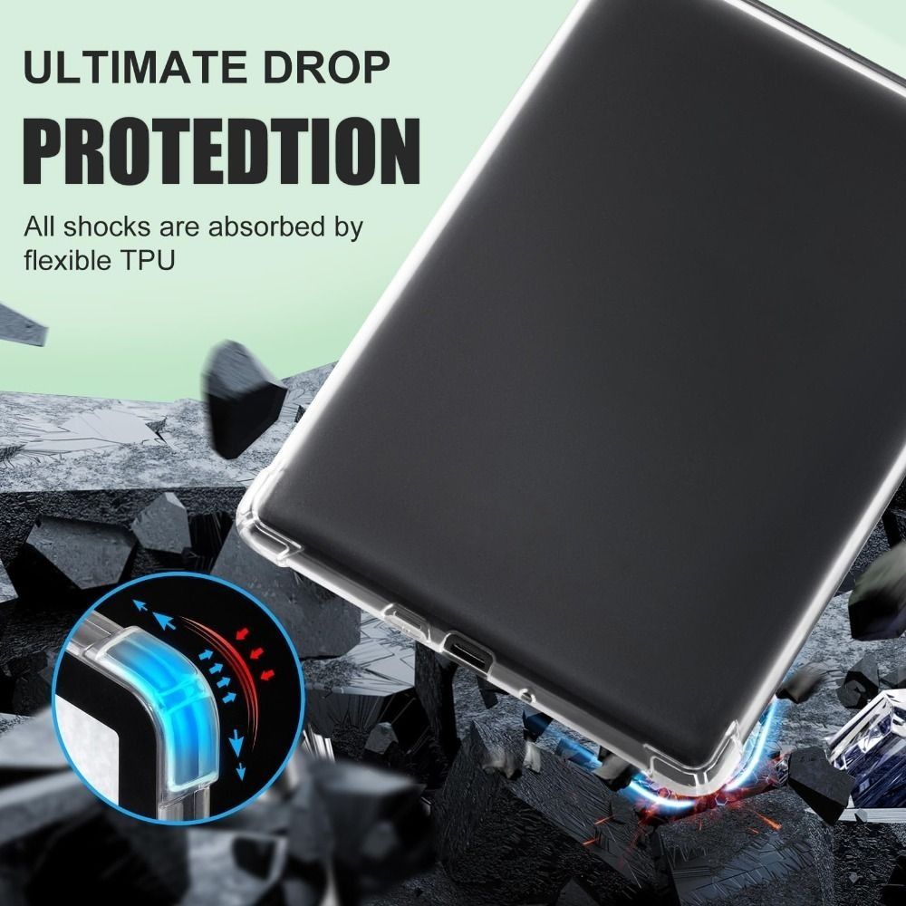 11/12e generatie e-Reader Case 6 6.8 7 inch C2V2L3 Achterkant Schokbestendig Transparant voor Kindle Paperwhite 1/2/3/4/5 Colorsoft 2024