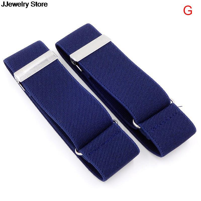 1 par mænds skjorte justerbar armbånd ærme strømpebånd bartender manchet holder armbånd holder  up 36 x 3.5cm