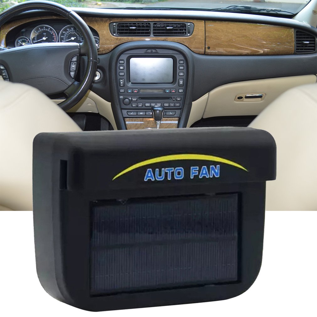 Powered Car Auto Window Air Vent Cooling Fan Ventilation Cooler Radiator Car Accessories Mini Air Conditioner