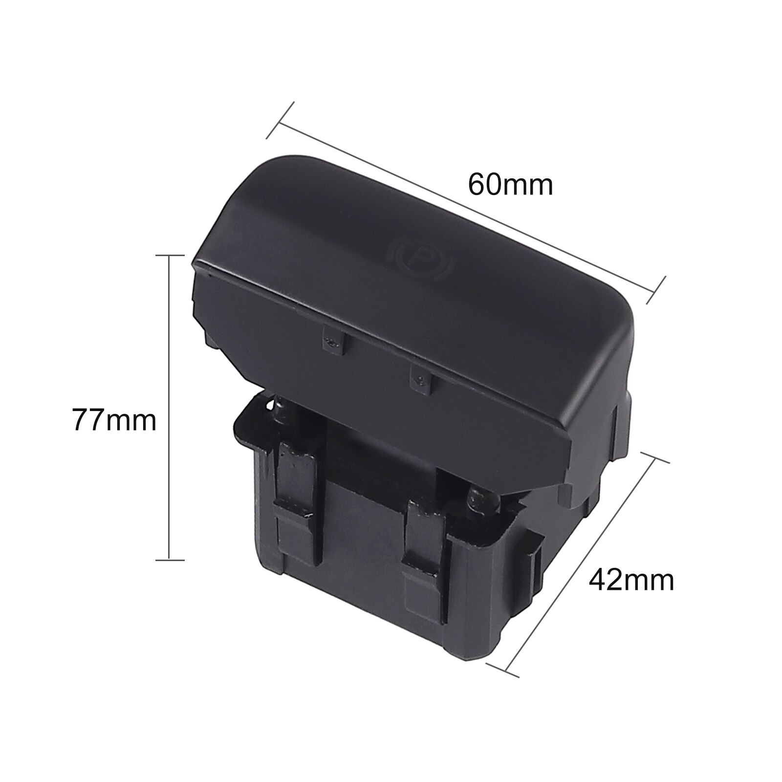 ZEALfix Handremknop 3008 5008 elektronische remschakelaar 470706 voor C4 Picasso DS4 470703 zwart glanzend