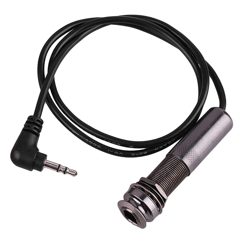 Guitar Pickup Cable Piezo Cable End Pin Jack Guitar Adapter Stereo Instrument Cable: Default Title