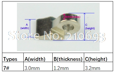 100 Stück Einzelscharnier für Metallrahmen, breites Scharnier, Lötscharnier, Ersatzscharnier, Reparaturteil, 7 verschiedene Größen 9013: Gelb