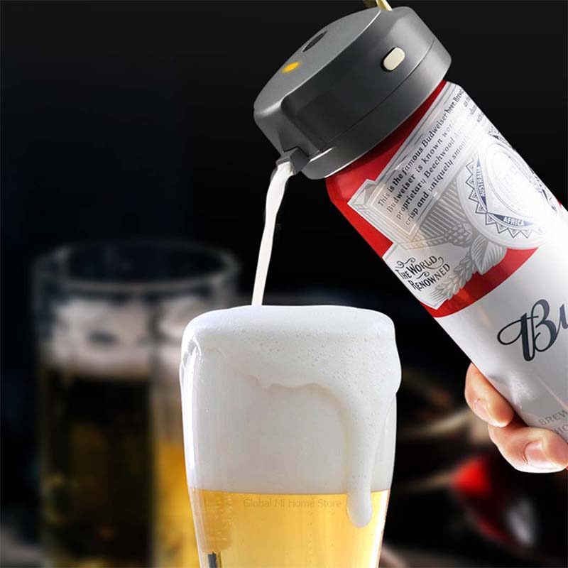 Starcompass Portatile Schiuma della Birra Macchina per Usi Speciali per Bottiglia di Birra e di Birra In Lattina di Birra Portatile Macchina di Schiuma Bilancia Gyro