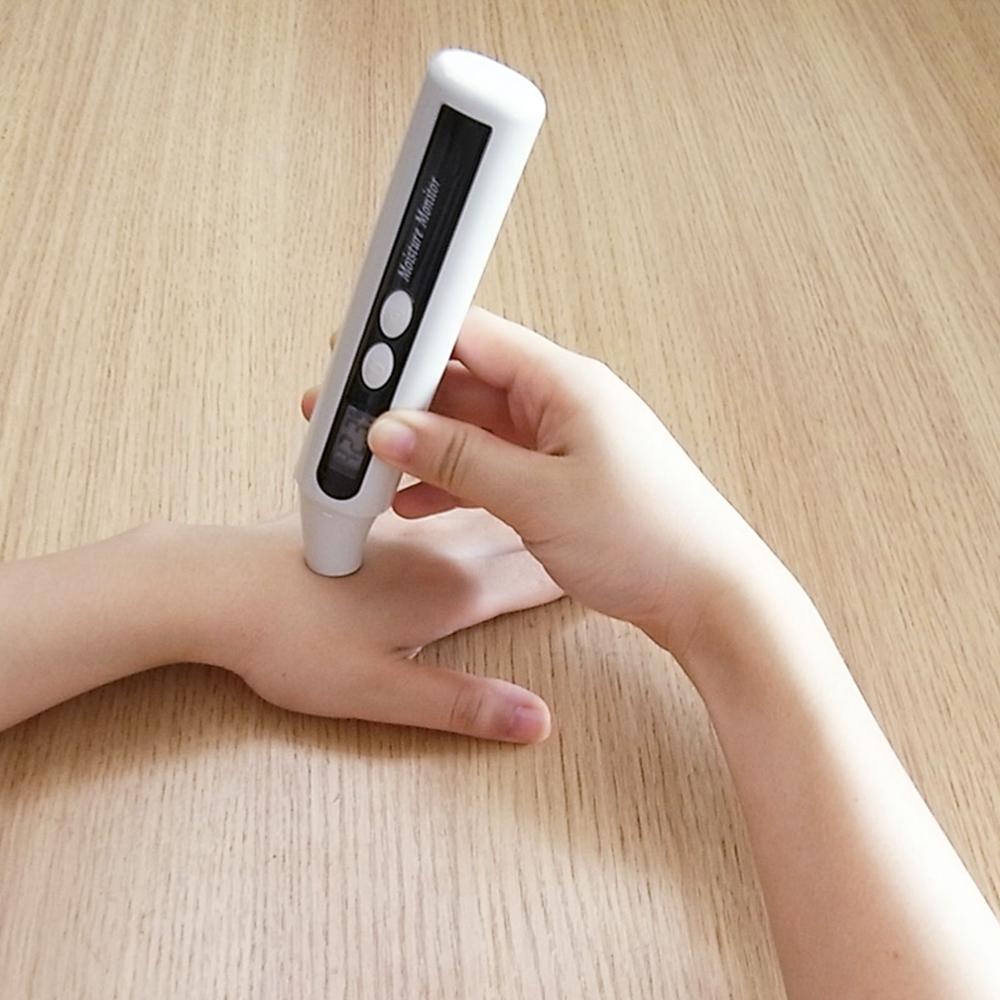 Digital Skin Moisture Meter Cheeks Hand Face Analyzer Bio-Sensor Technology Humidity Tester