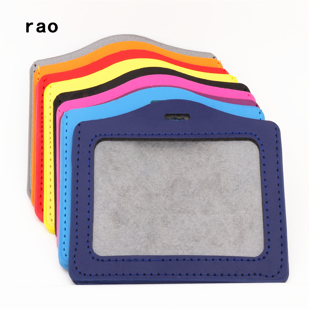 Funda de cuero sintético 617 de lujo para tarjetas, funda transparente para tarjetas de crédito, escuela, estudiantes, Oficina