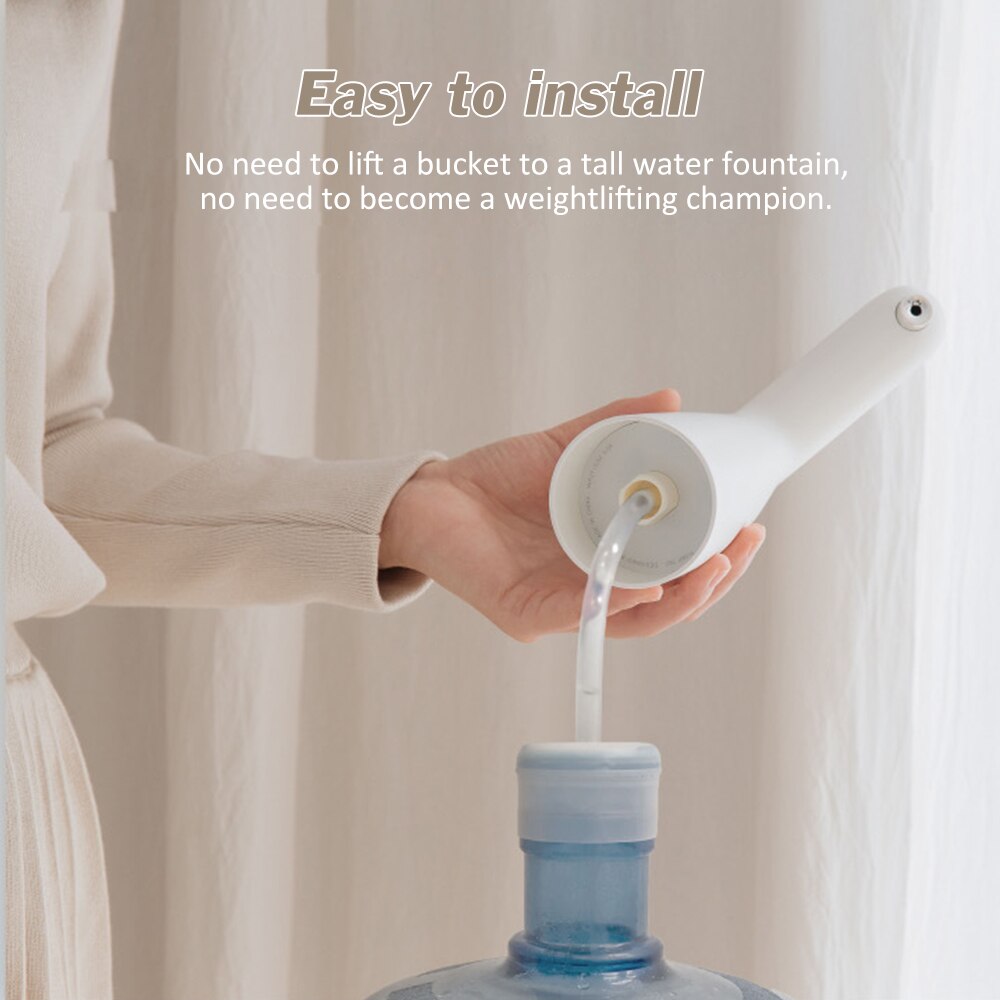 Distributeur d'eau électrique interrupteur tactile sans fil USB Rechargeable pompe à eau potable Portable pour bureau à domicile en plein air