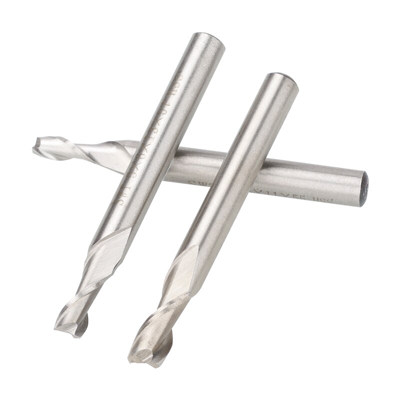 XCAN 2 Flute Milling Cutter 2-12mm HSS End Mill Aluminum Milling Tool CNC Router Bit